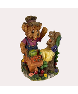 K&#39;s Collection My Little Bears Bear Wheelbarrow Squirrel Melon Resin Fig... - £14.80 GBP