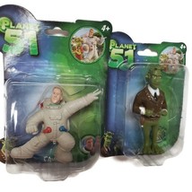 Lot of 2 Planet 51 General Grawl &amp; Chuck 3&quot; Figurines Ages 4+ - £11.05 GBP