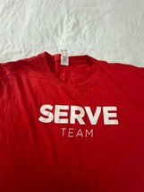Gildan Softstyle Ring Spun SERVE TEAM Men's Red T-Shirt Short Sleeve Size 2XL image 5