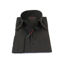 Men's Axxess Turkey Shirt 100% Cotton Long Collar 224-06 French Cuffs Black image 5