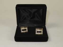 Men J.Valintin Cufflinks by Vitorofolo for French Cuff Shirt V39-62 Gold Diamond image 6