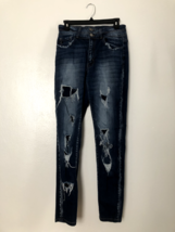 Kancan Womens Jeans 28 Blue Estilo Cropped Distressed Casual Denim Jeans - £15.85 GBP