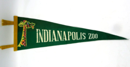 Vintage Indianapolis Zoo Felt Pennant Green 26&quot; - €6,88 EUR