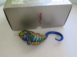 Sparkly Blue &amp; Green Sea Horse Christmas Ornament Nordstrom At Home In Box - $28.47