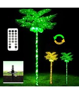 7 Ft Lighted Palm Tree Timer LED Lights Indoor Outdoor Garden Patio Porc... - $1,461.00 MXN