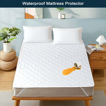 Waterproof Mattress Protector Ultrasoft Microfiber Mattress Pad Cover Wa... - £17.64 GBP