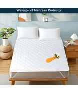 Waterproof Mattress Protector Ultrasoft Microfiber Mattress Pad Cover Wa... - £17.69 GBP