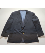 Men&#39;s Hickey Freeman Canterbury Wool Black 2-Button Sports Coat - Size 48R - £45.64 GBP