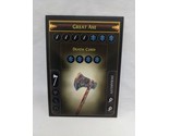 Path Of Exile Exilecon Great Axe Death Cord Rare Trading Card - $148.49