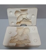 VTG 1976 Duncan Slip Casting Ceramic Mold HM125 Sitting Cherub Left Cand... - $19.30