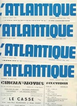 1972 The French Line 5 L&#39;Antlantique 5 Daily Programs SS France Joy Parfum  - £22.15 GBP