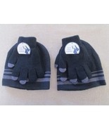 Lot of 2 NWT Boys Hat &amp; Glove Sets Black/Gray One Size – See Full Descri... - $11.95