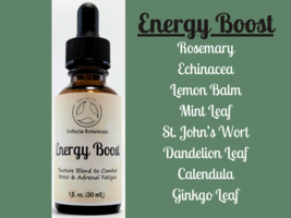 ENERGY BOOST Herbal Tincture Blend / Liquid Extract / Organic Apothecary Herbs - £11.95 GBP
