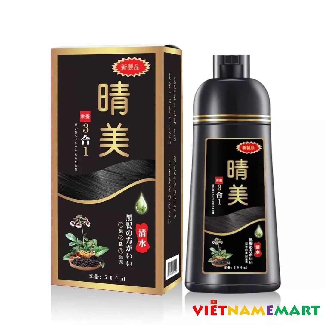 KOMI Dye Shampoo for Gray Hair - Dau Goi Phu Bac Japan Natural Fast Dye ... - $75.00