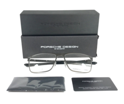 Porsche Design Eyeglasses Frames P8286 B Matte Brown Black Titanium 56-1... - $148.49