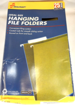 SKILCRAFT 8.5 x 14 in Hanging File Folder/Green/2&quot; Expnsion 071503730404... - $5.00