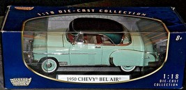 1950 Chevy Bel Air - 2007 1/18th Motormax AA20-NC8150 Vintage Collectibl... - £83.12 GBP