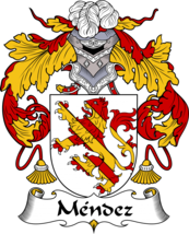 Méndez Family Crest / Coat of Arms JPG and PDF - Instant Download - $2.90