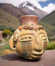 Vintage Toltec Plumbate Head Vase PreColumbian Mesoamerican Artifact Col... - $1,485.00