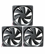 3 pack 120mm Computer Case Fan Y.S. Tech DC Brushless KM121225LS 4 Pin &amp;... - $301.82 MXN