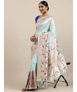 Women&#39;s Paithani Silk Saree With Blouse Piece - $45.85