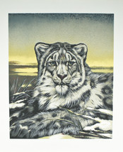 &quot;Chinese Snow Leopard&quot; by Martin G. Katon Signed Trial Proof TP Lithograph 29x24 - £384.31 GBP