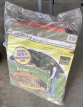 EZ Leaf Hauler, Reusable Lawn Cleanup Tarp with Ground Stakes 6’ Across - £26.59 GBP