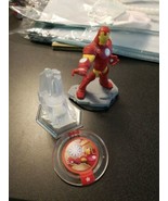 RARE! Disney Infinity Marvel: IRON MAN, CRYSTAL &amp; Disc: ARC REACTOR - $27.72