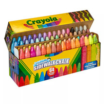 Crayola Sidewalk Chalk, Washable, Outdoor, Gifts for Kids, 64 Count - £18.86 GBP