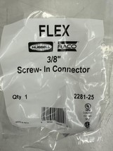 Hubbell-Raco 2281-25 Flex Screw-In Connector, 3/8 Inch Zinc - 1 Pack - $6.92
