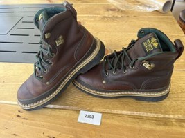 Georgia Giant Leather Work Boots 7” - G6274 - Brown - Size 7 M - £62.30 GBP