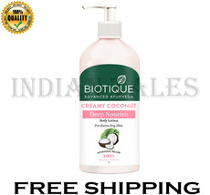 Biotique Creamy Coconut Deep Nourish Body lotion For Extra Dry Skin - 300ml - £23.08 GBP
