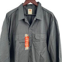 Dickies Black Long Sleeve Work Shirt Size 2XL New - $25.07