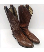 Vtg Justin Cowboy Boots Brown Leather Western Men’s Size 8.5D 02643S110  - €38,65 EUR