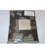 Rose Tree BRYANT PARK Black Silver contemporary floral Tailored Valance NEW - $48.12 CAD
