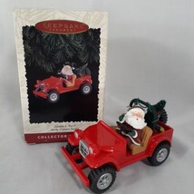 Hallmark Santa&#39;s 4x4 Here Come Santa Collectors Series 1996 Xmas Ornament - £8.78 GBP