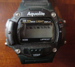 Vintage 90s Aqualite Digital Watch (For parts) - £23.02 GBP