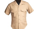USMC MARINE CORPS KHAKI SHADE M-1 CHEVRONS PATCHES UNIFORM DRESS SHIRT 15.5 - $22.27