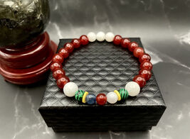 Peru Handmade Flag Color Gemstone Beaded Bracelet, Men's and Women's - $26.12