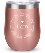 Vastsea Christian Gifts for Women-I Am Tumbler with Bible Verse,Religiou... - £18.79 GBP
