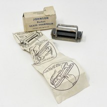 Vintage Johnson Pocket Skate Sharpener Hockey Game Ice Skates Blade Rusty Patent - £11.83 GBP