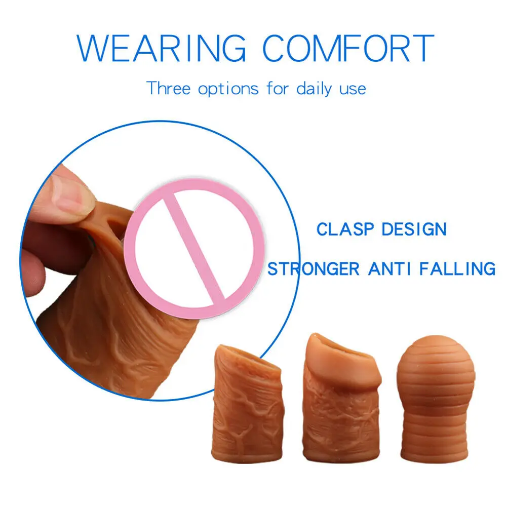 Sporting 3 Types Foreskin Restoration Correction Home Rings Delay Toy To... - £23.69 GBP
