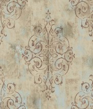 Haokhome 94005-3 Vintage French Damask Peel And Stick Wallpaper 17In X 9Ft Deep - $37.92