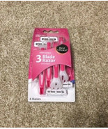 Best Choice Brand 3 Blade Razor--Women&#39;s--Disposable--4 Count Package - £4.70 GBP