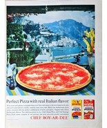 Chef Boy Ar Dee Italian style sausage pizza 1964 Vintage Print Ad - $11.94