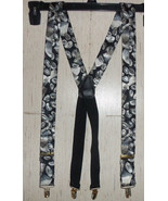EXCELLENT Mens PELICAN CAS GERMANY BLACK &amp; GRAY NOVELTY PRINT Suspenders... - €20,26 EUR
