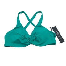 La Blanca Island Twist Underwire Bikini Top Convertible Straps Green 14 - $24.06