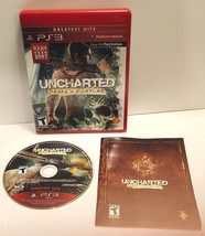 Uncharted Drake's Fortune Greatest Hits Sony Playstation 3 PS3 Disk Manual Case - $4.99