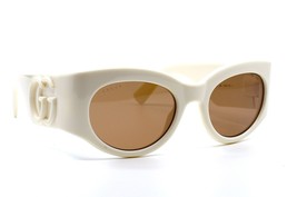 New Gucci GG1544S 004 Ivory Brown Authentic Sunglasses 53-21 - £236.65 GBP