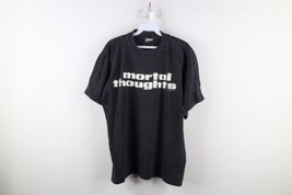 Vtg 90s Mens Large Faded Spell Out Mortal Thoughts Movie Short Sleeve T-Shirt - £47.30 GBP